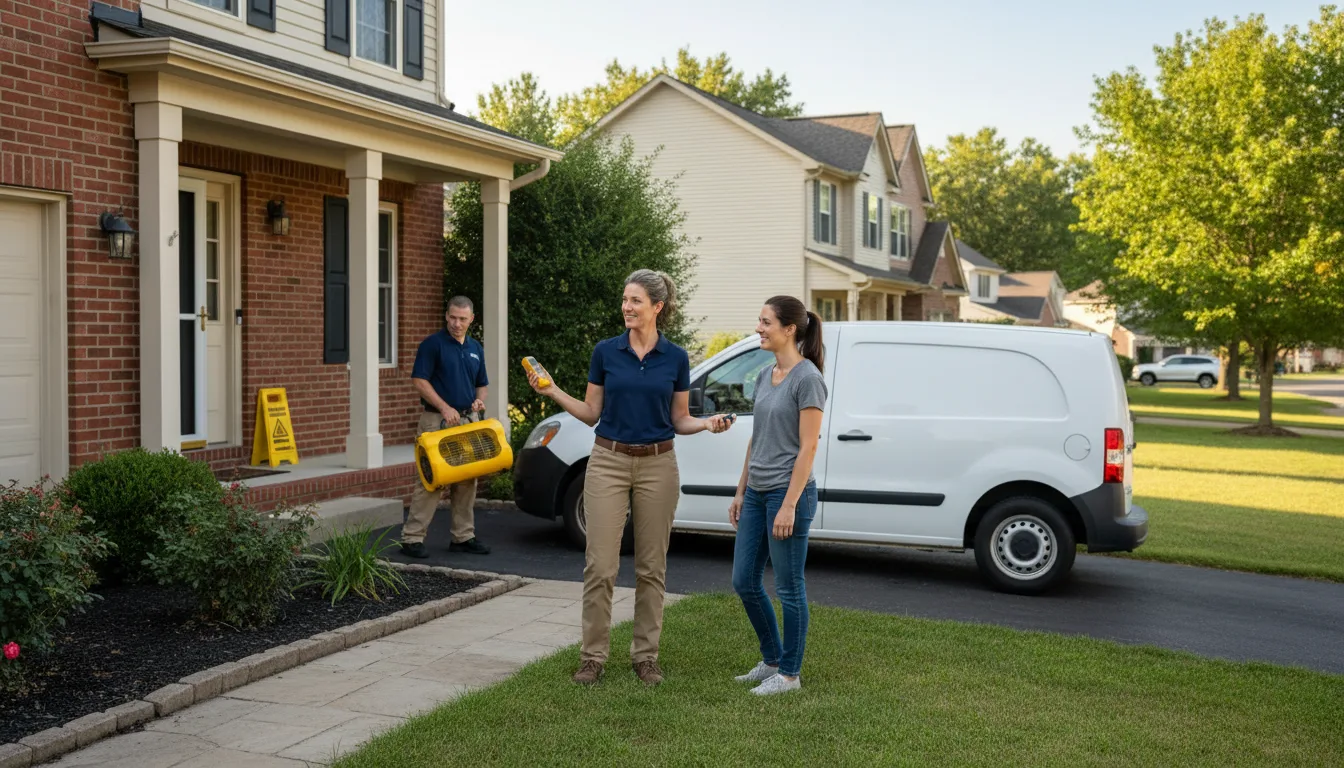 Residential water damage restoration in Dewart, PA